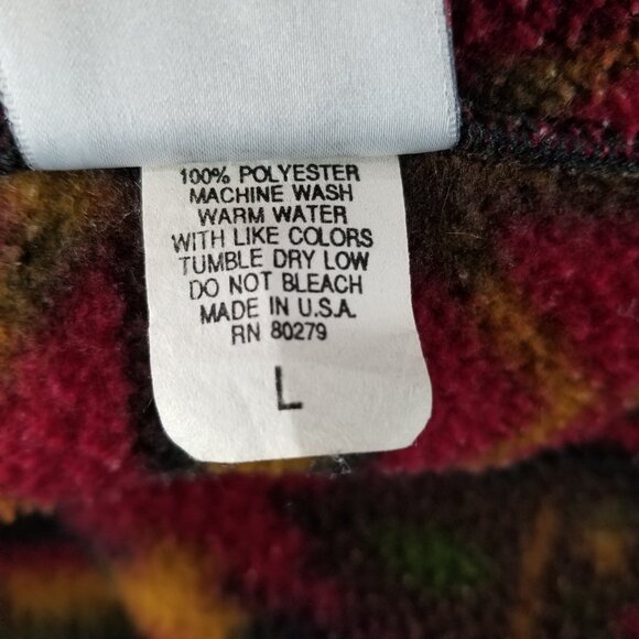 Vintage Ben Aipa Surd Aztec Print Fleece Size Large Made In USA - Picture 9 of 9